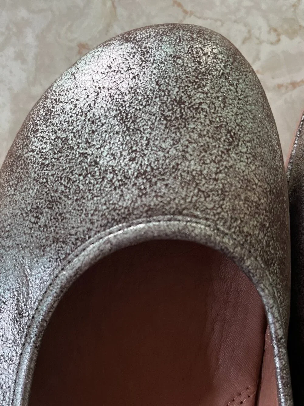 NWOB Gentle Souls Sz 11M Metallic Leather Gigi Ballet Flats